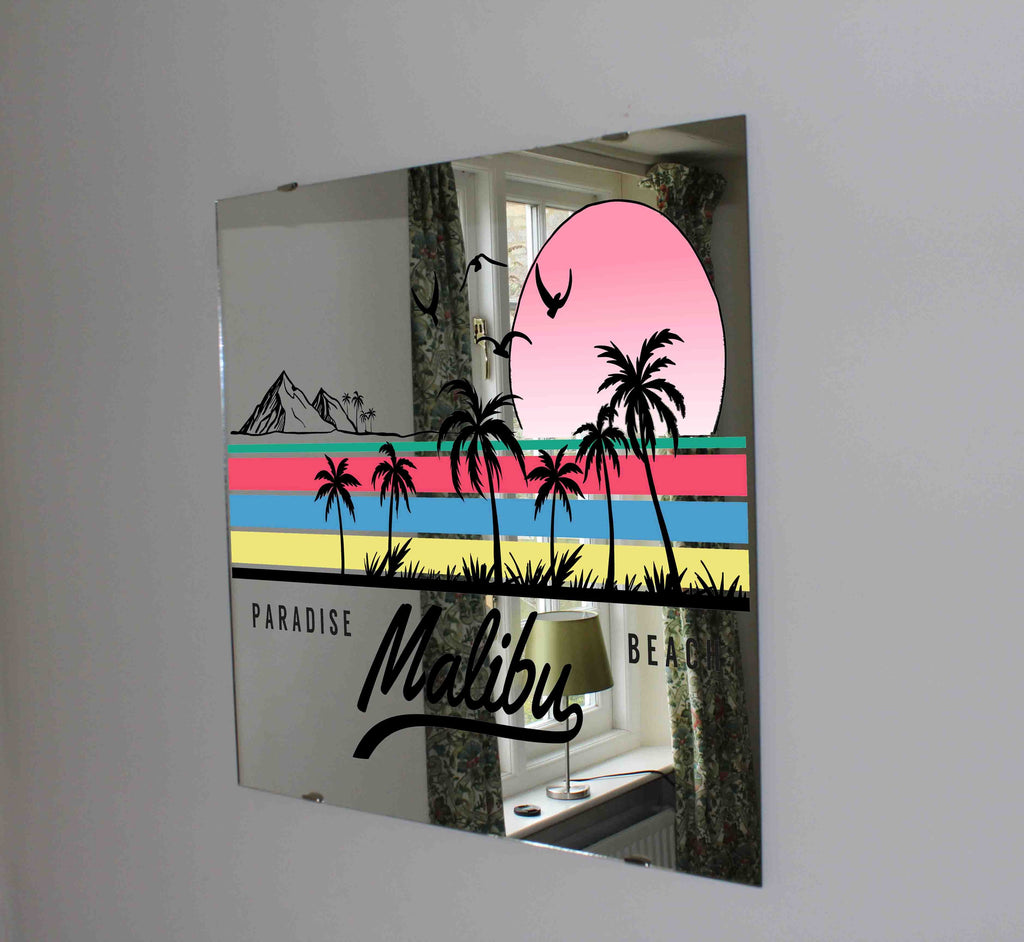 New Product Malibu Beach theme (Mirror Art print)  - Andrew Lee Home and Living Homeware
