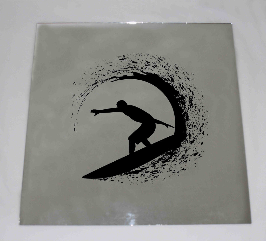 New Product Surfer silhouette (Mirror Art print)  - Andrew Lee Home and Living Homeware