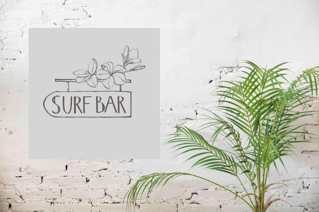 New Product Surf bar (Mirror Art print)  - Andrew Lee Home and Living Homeware