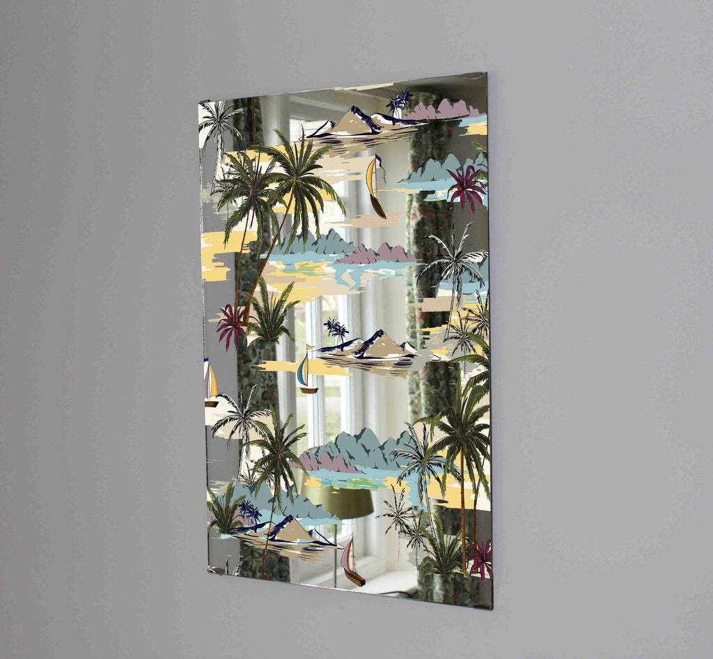 New Product Intage Beautiful island (Mirror Art print)  - Andrew Lee Home and Living Homeware