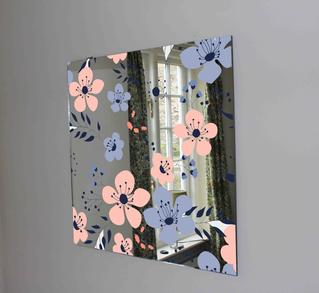 New Product Spring flowers (Mirror Art print)  - Andrew Lee Home and Living Homeware