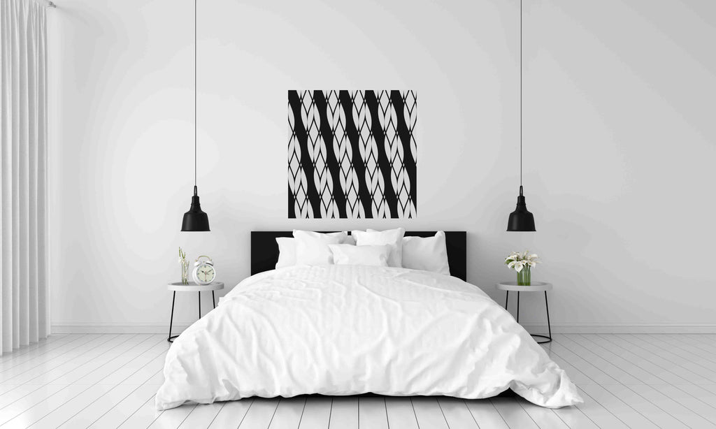 New Product Raster diagonal ropes (Mirror Art print)  - Andrew Lee Home and Living Homeware