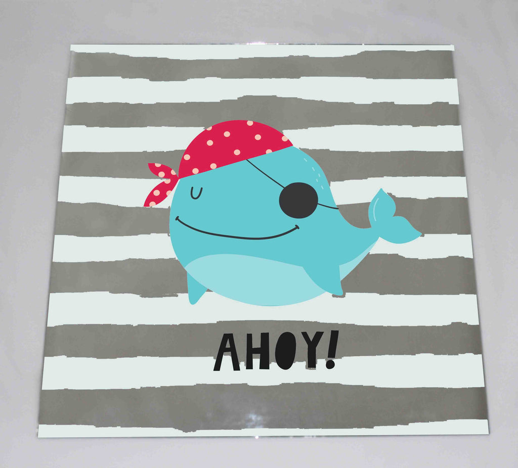 New Product Super cute whale (Mirror Art print)  - Andrew Lee Home and Living Homeware