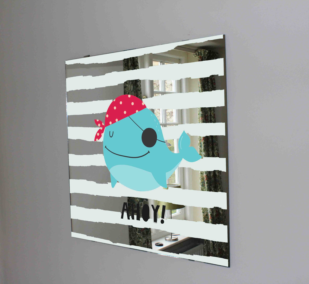 New Product Super cute whale (Mirror Art print)  - Andrew Lee Home and Living Homeware