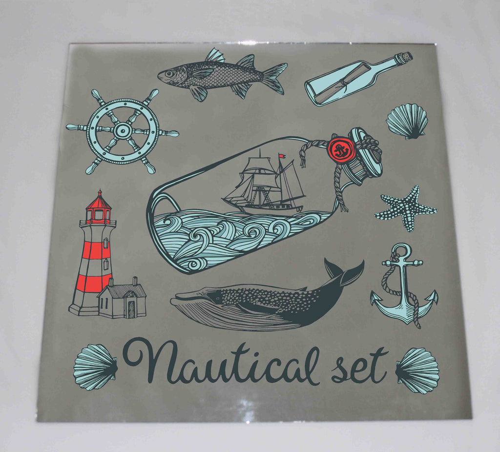 New Product Vintage nautical set (Mirror Art print)  - Andrew Lee Home and Living Homeware