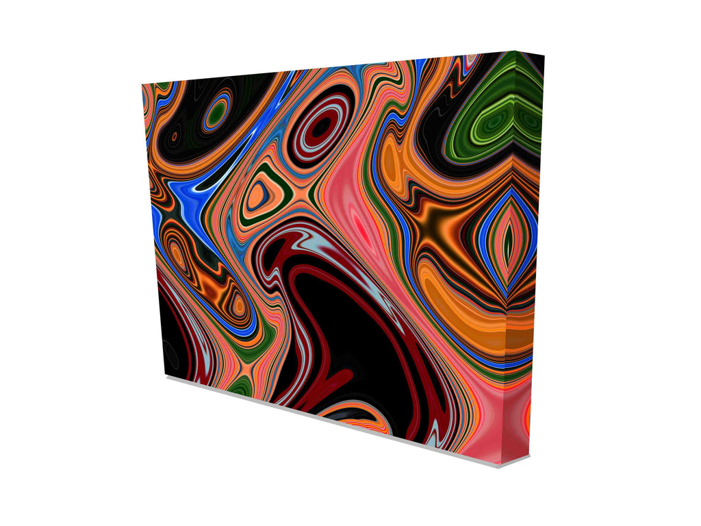 New Product Colorful psychedelic background made of interweaving curved shapes (Canvas Prints)  - Andrew Lee Home and Living Homeware