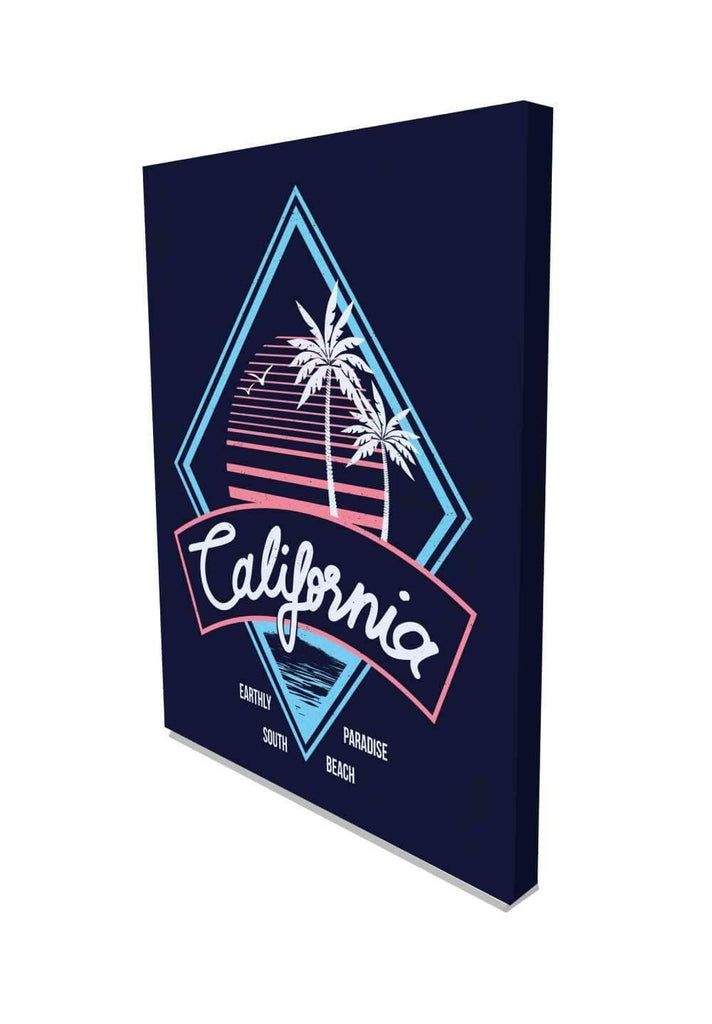 New Product 80's Style Vintage Retro California Slogan (Canvas Prints)  - Andrew Lee Home and Living Homeware