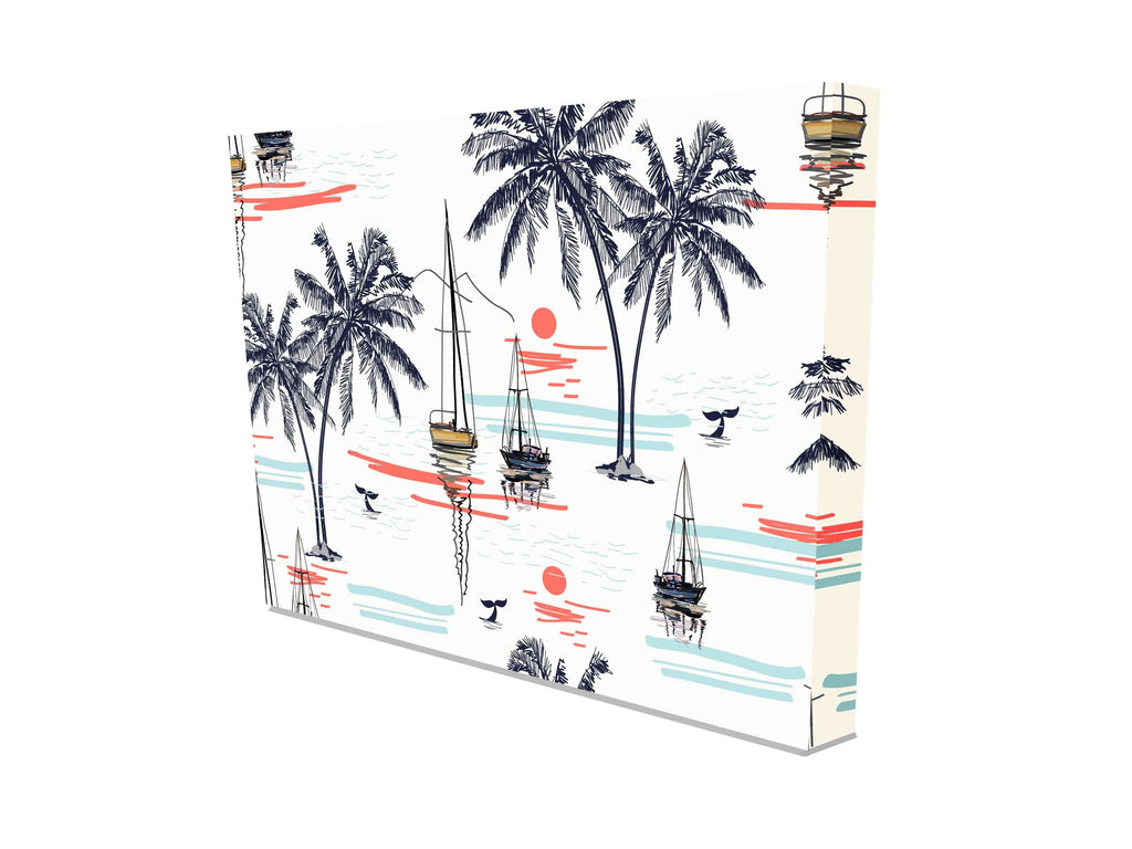 New Product Beautiful tropical coconut palm trees (Canvas Prints)  - Andrew Lee Home and Living Homeware