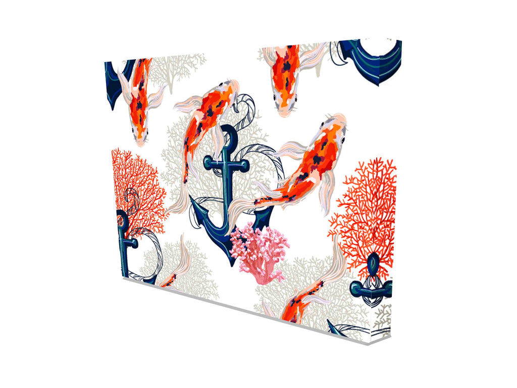 New Product Tropical pattern with koi fish (Canvas Prints)  - Andrew Lee Home and Living Homeware