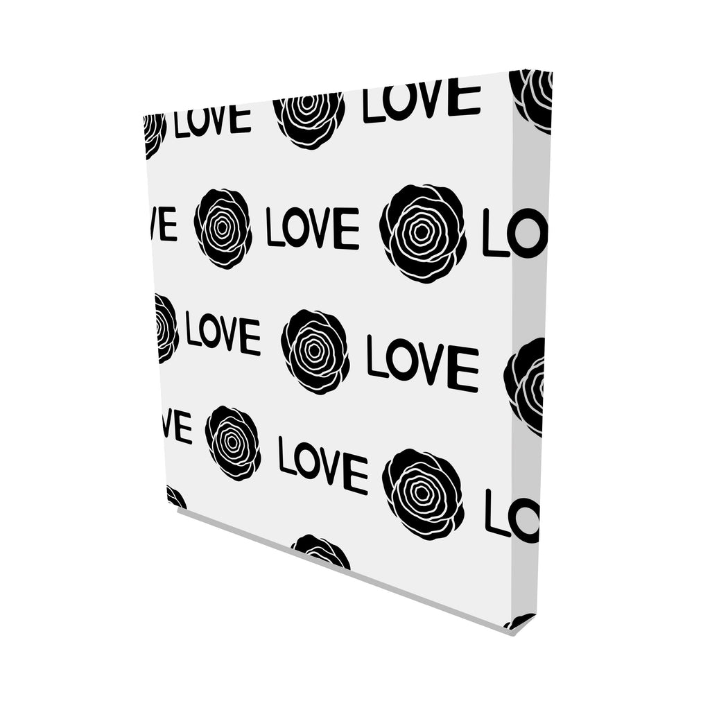 New Product Love Black roses (Canvas Print)  - Andrew Lee Home and Living Homeware