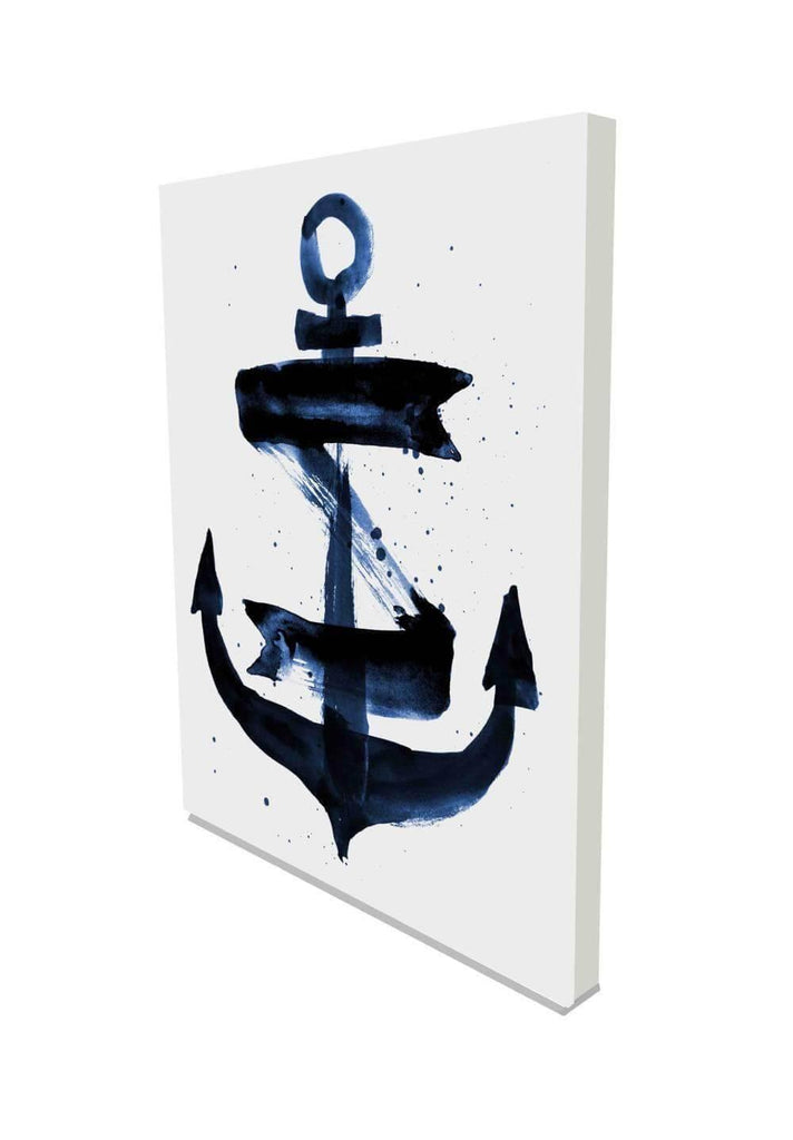 Anchor Deep Blue (Canvas Prints) - Andrew Lee Home and Living