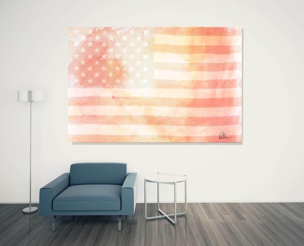 American Flag Subtle - Andrew Lee Home and Living