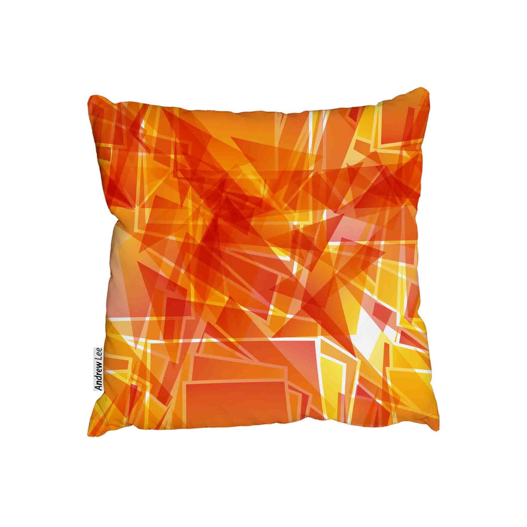 New Product Fiery red geometric shapes (Cushion)  - Andrew Lee Home and Living Homeware