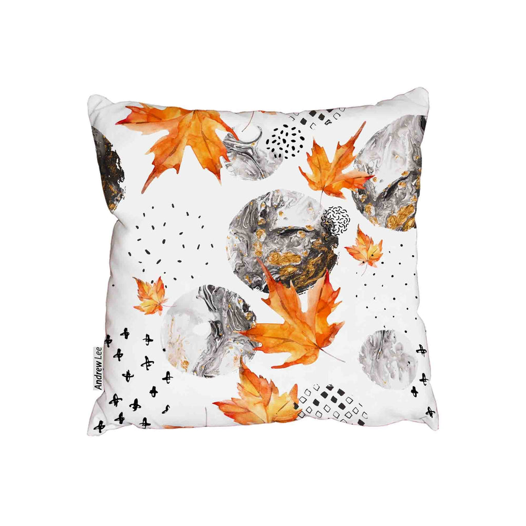 New Product Orange Autumn Leaves (Cushion)  - Andrew Lee Home and Living Homeware