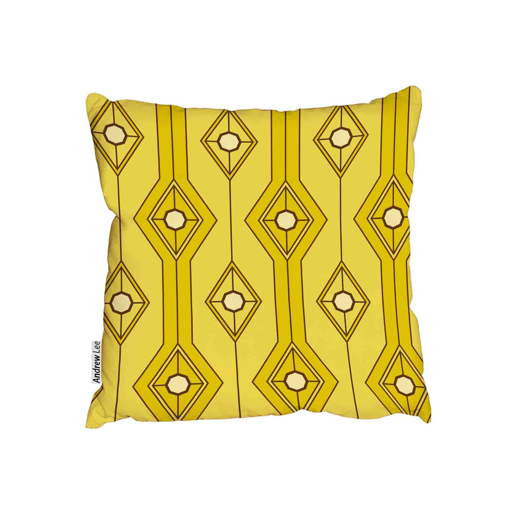 New Product Yellow rhombus (Cushion)  - Andrew Lee Home and Living Homeware