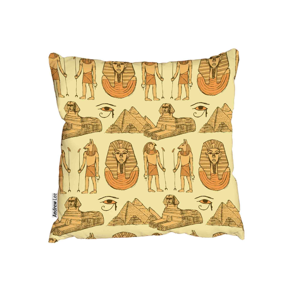 New Product Egyptian Sketch symbols (Cushion)  - Andrew Lee Home and Living Homeware