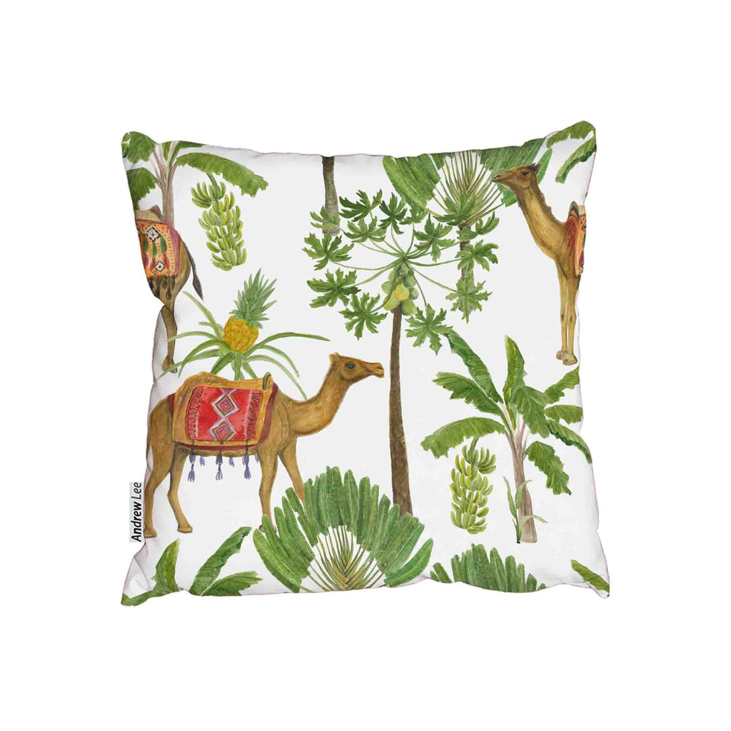New Product Vintage Camel, Palm Tree (Cushion)  - Andrew Lee Home and Living