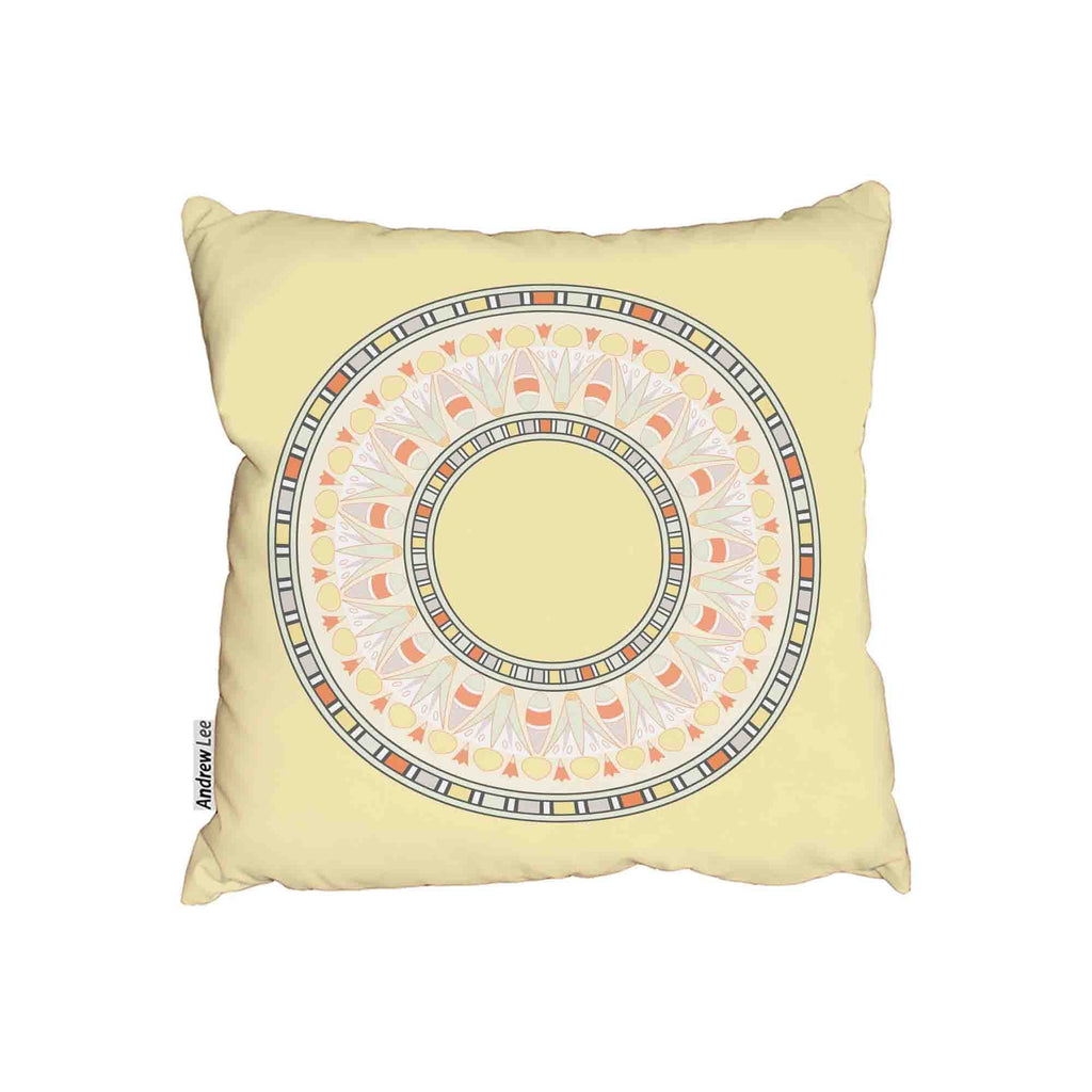 New Product Circle ornament Yellow (Cushion)  - Andrew Lee Home and Living