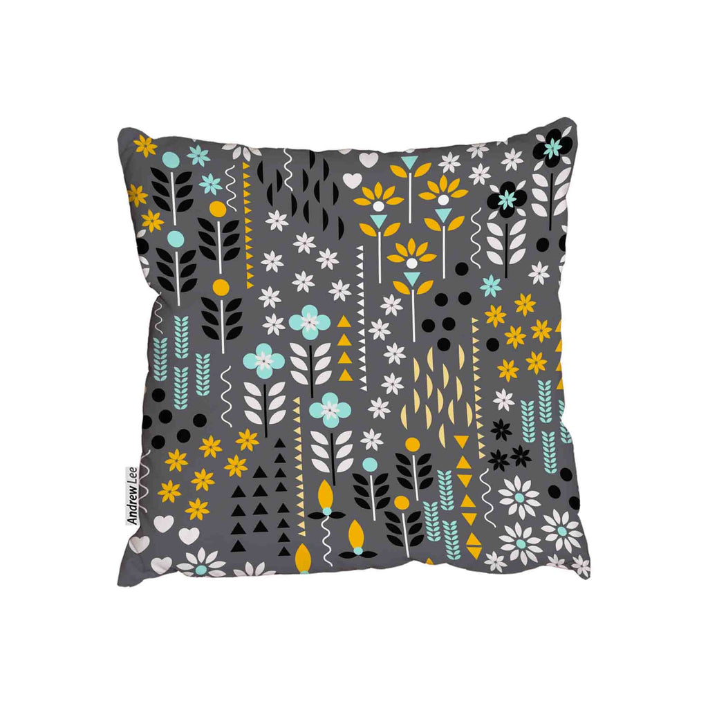 New Product Geometric flower and Ornamental, traditional flowers (Cushion)  - Andrew Lee Home and Living