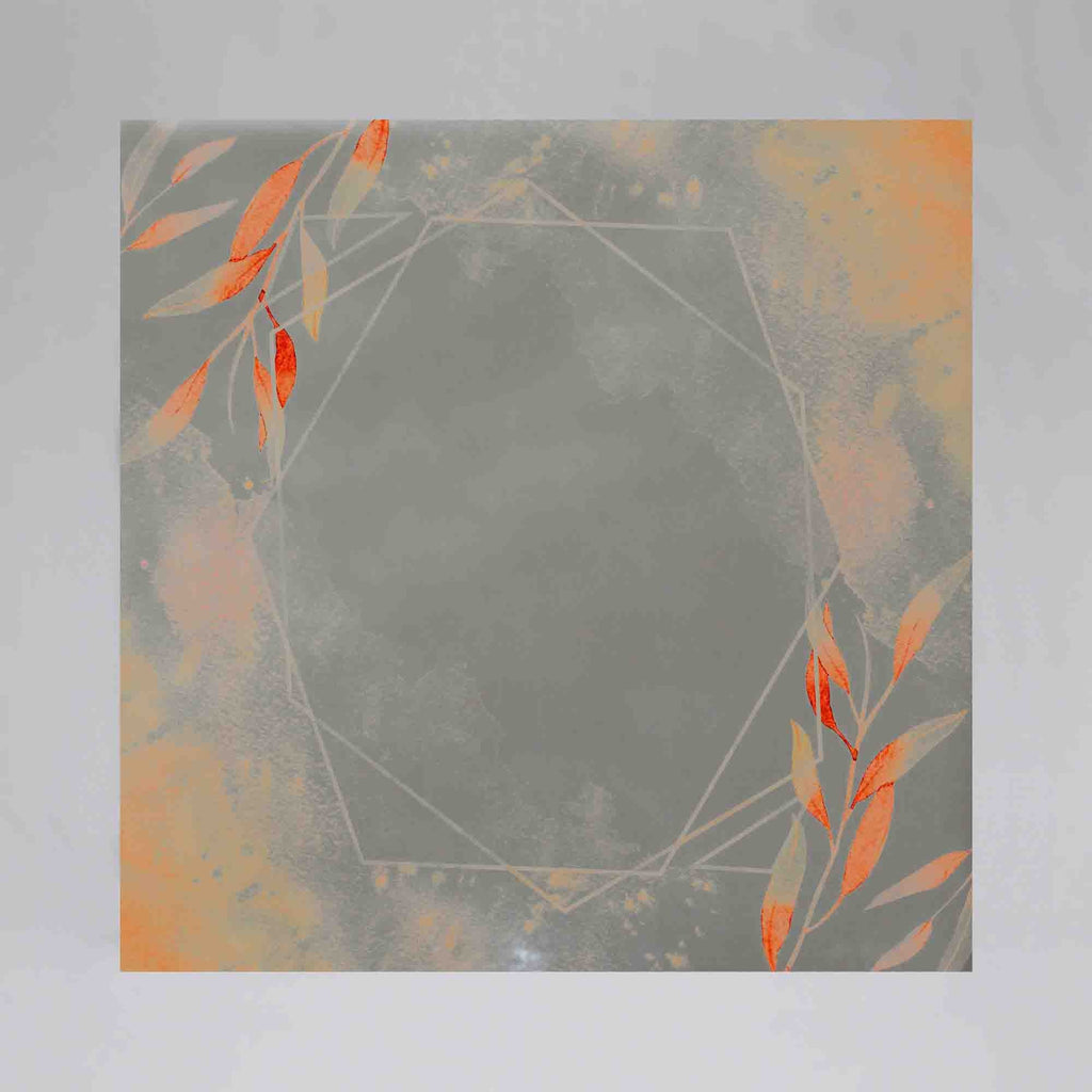 New Product Watercolour Autumn geometric designs (Mirror Art print)  - Andrew Lee Home and Living