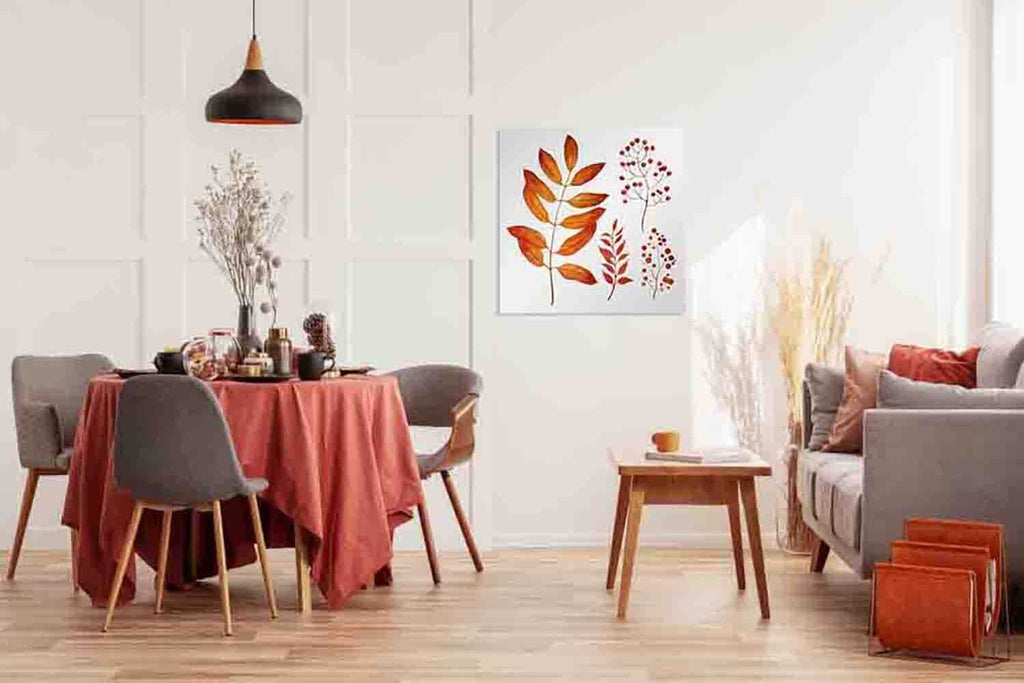 New Product Autumn leaves and flowers (Mirror Art print)  - Andrew Lee Home and Living