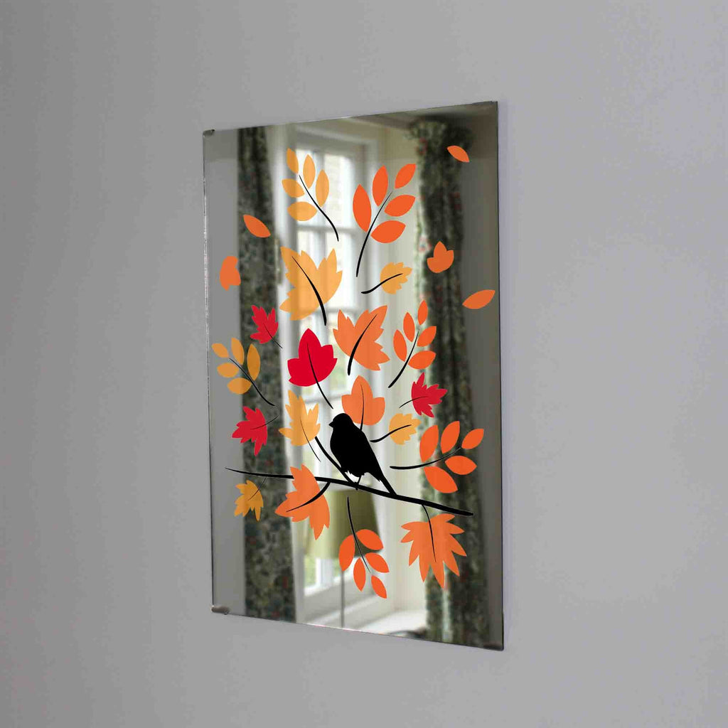New Product Sparrow on a branch (Mirror Art print)  - Andrew Lee Home and Living