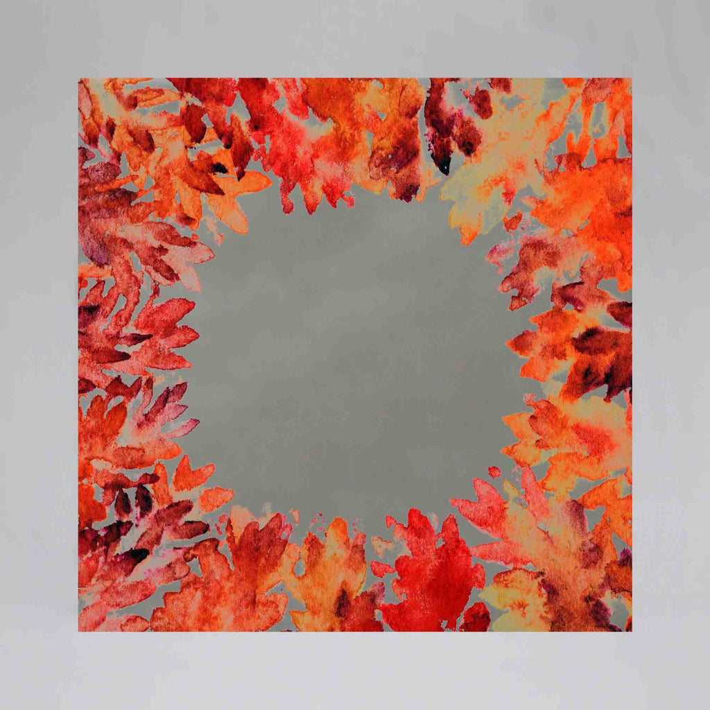 New Product Orange leaves (Mirror Art print)  - Andrew Lee Home and Living