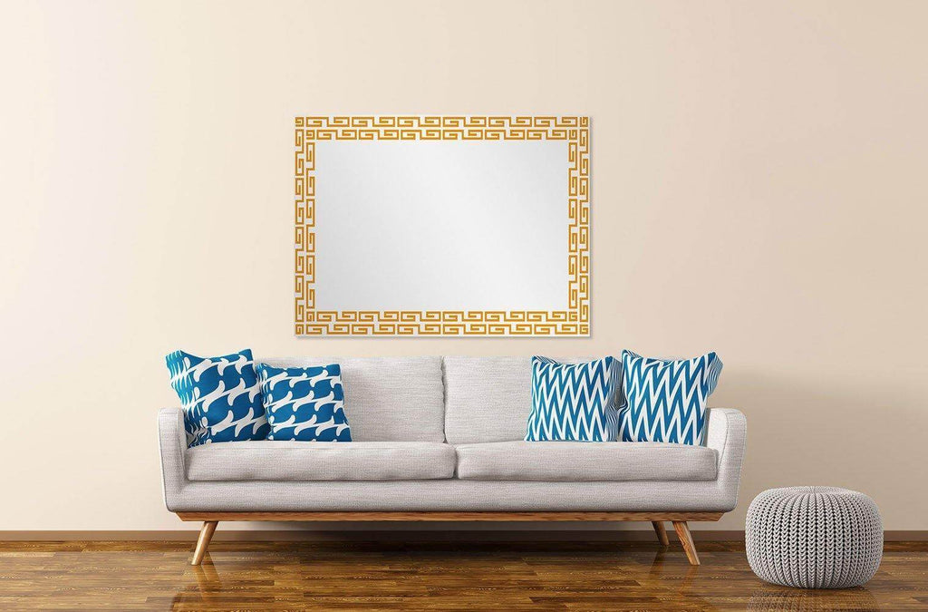 New Product Ancient patterned wind frame (Mirror Art print)  - Andrew Lee Home and Living