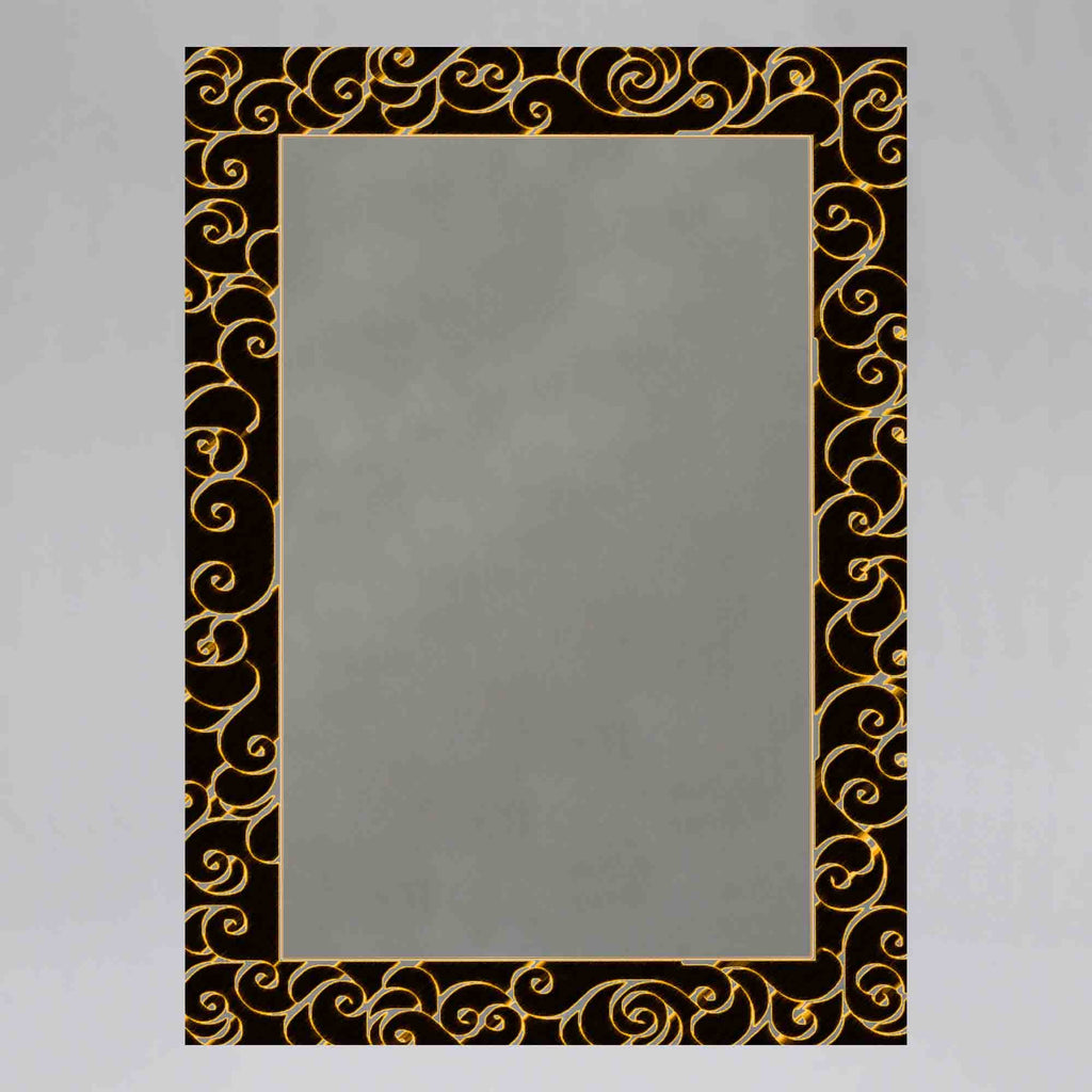 New Product Gold frame with ornament scrolls (Mirror Art print)  - Andrew Lee Home and Living