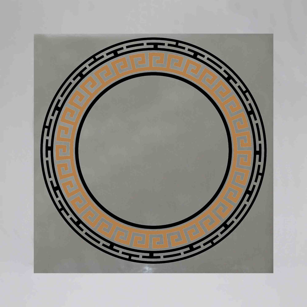New Product Greek key round frame (Mirror Art print)  - Andrew Lee Home and Living