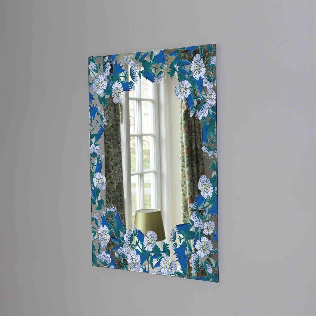 New Product Beautiful blue wreath (Mirror Art print)  - Andrew Lee Home and Living
