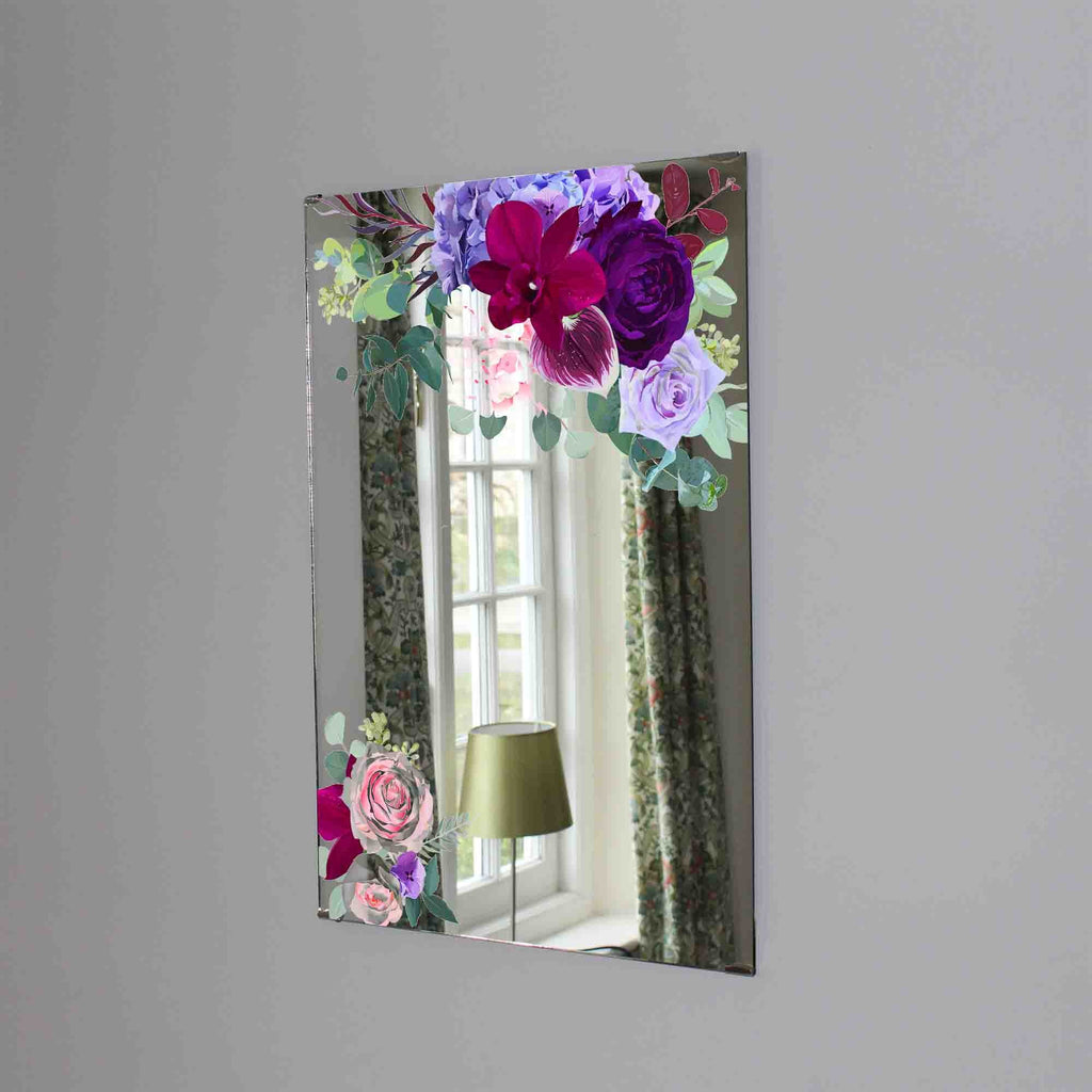 New Product Elegant seasonal dark flowers (Mirror Art print)  - Andrew Lee Home and Living
