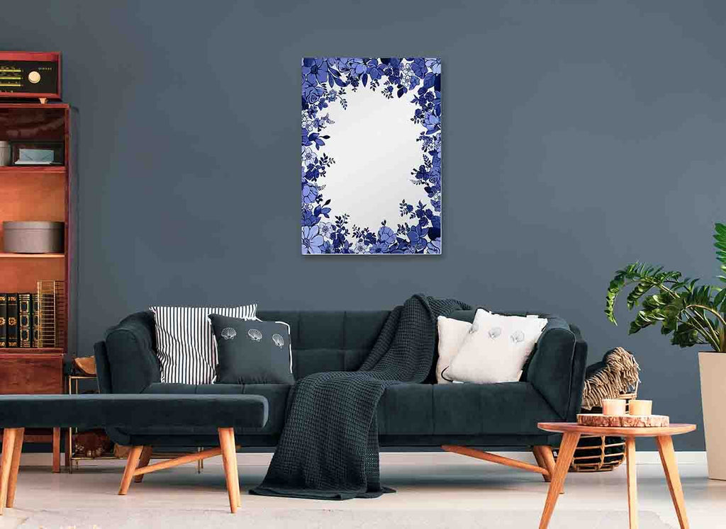 New Product Winter Floral Frame (Mirror Art print)  - Andrew Lee Home and Living