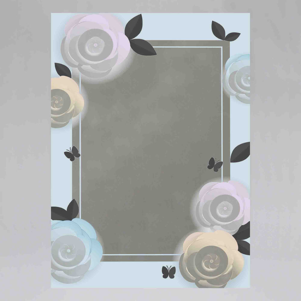New Product Floral Border (Mirror Art print)  - Andrew Lee Home and Living