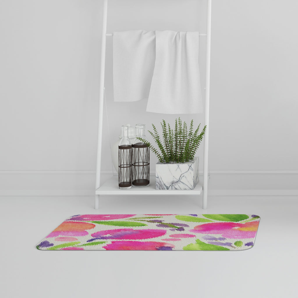 Bathmat - New Product Botanical background (Bath Mats)  - Andrew Lee Home and Living