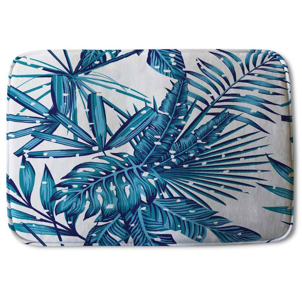 Bathmat - New Product Snow tropical leaves (Bath Mats)  - Andrew Lee Home and Living