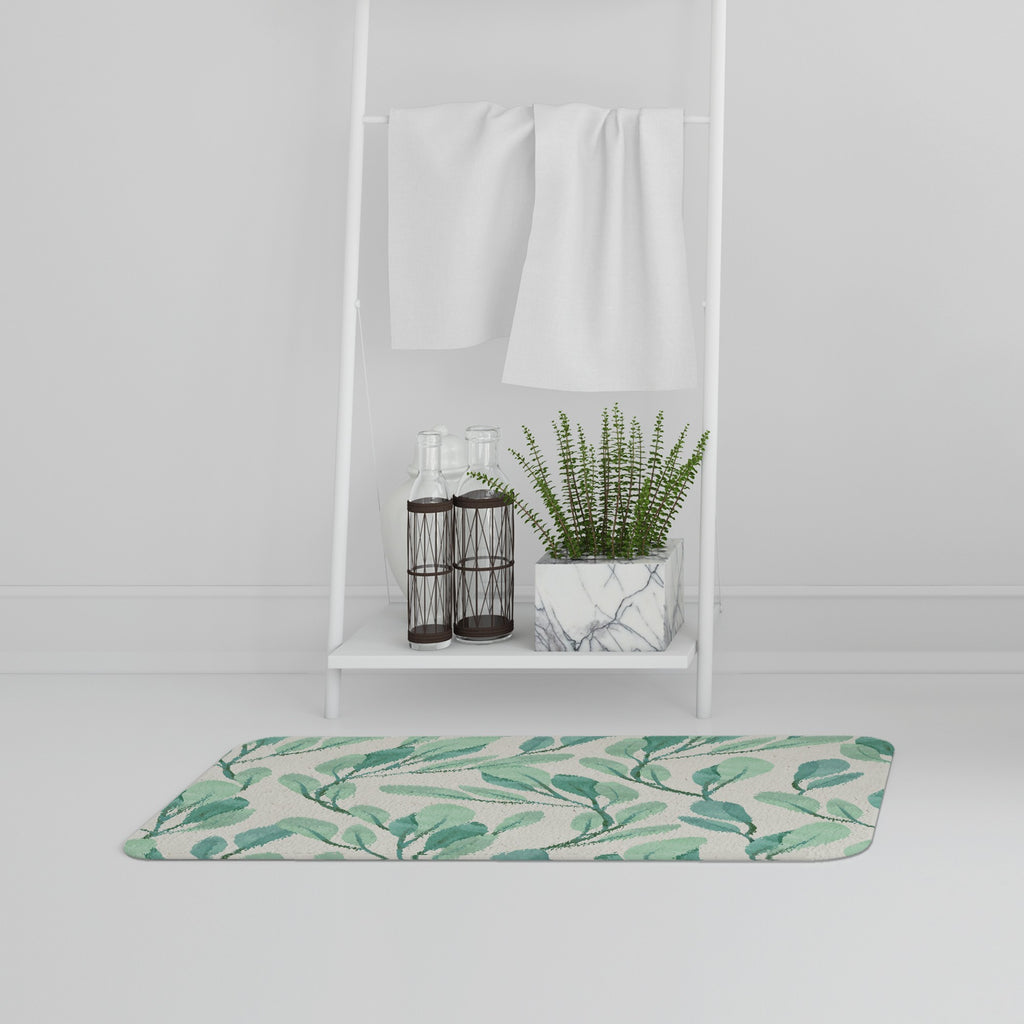 Bathmat - New Product Watercolor botanical (Bath Mats)  - Andrew Lee Home and Living