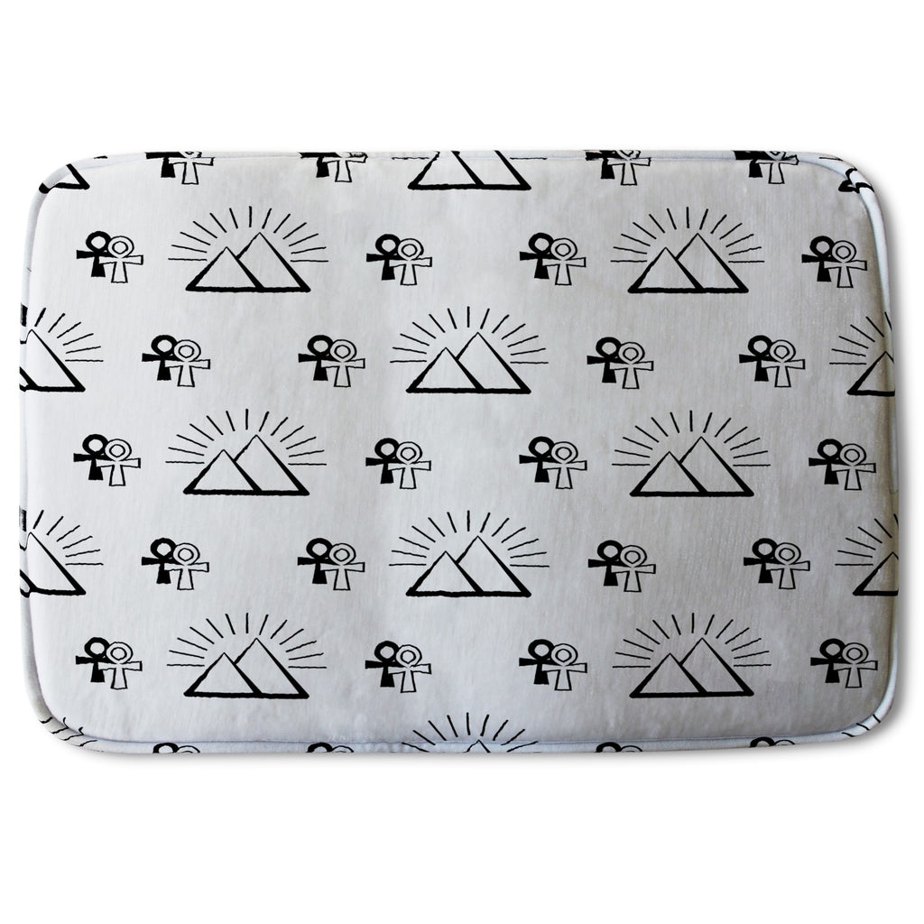 Bathmat - New Product Egyptian pyramid and ankh (Bath Mats)  - Andrew Lee Home and Living