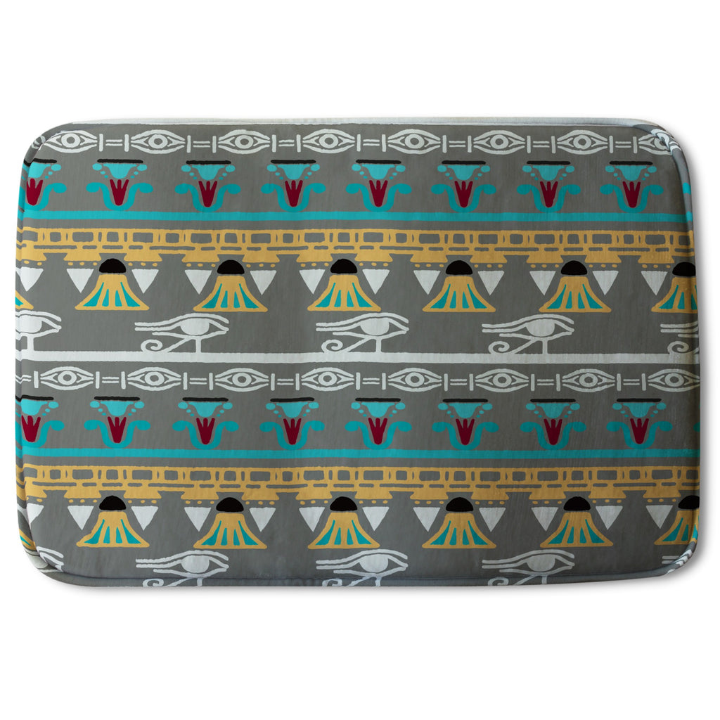 Bathmat - New Product Tribal Art, Egyptian Vintage Ethnic Silhouettes (Bath Mats)  - Andrew Lee Home and Living