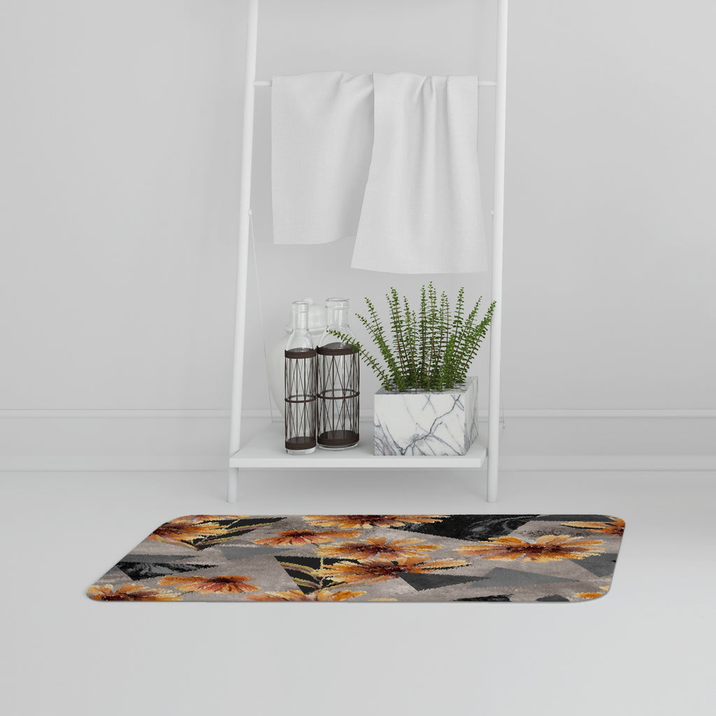 Bathmat - New Product Geometric floral shapes (Bath Mats)  - Andrew Lee Home and Living