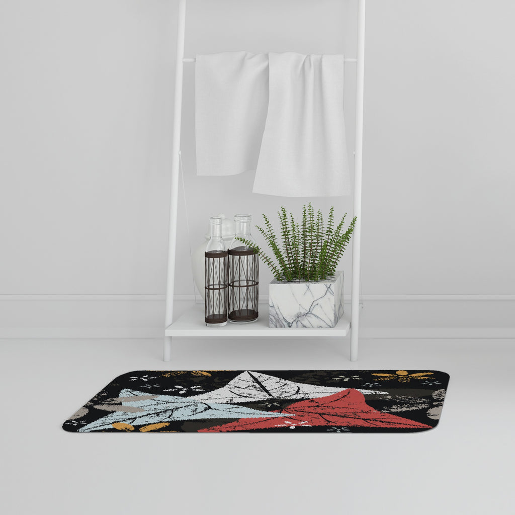 Bathmat - New Product Leaves And Flowers. Autumn pattern (Bath Mats)  - Andrew Lee Home and Living