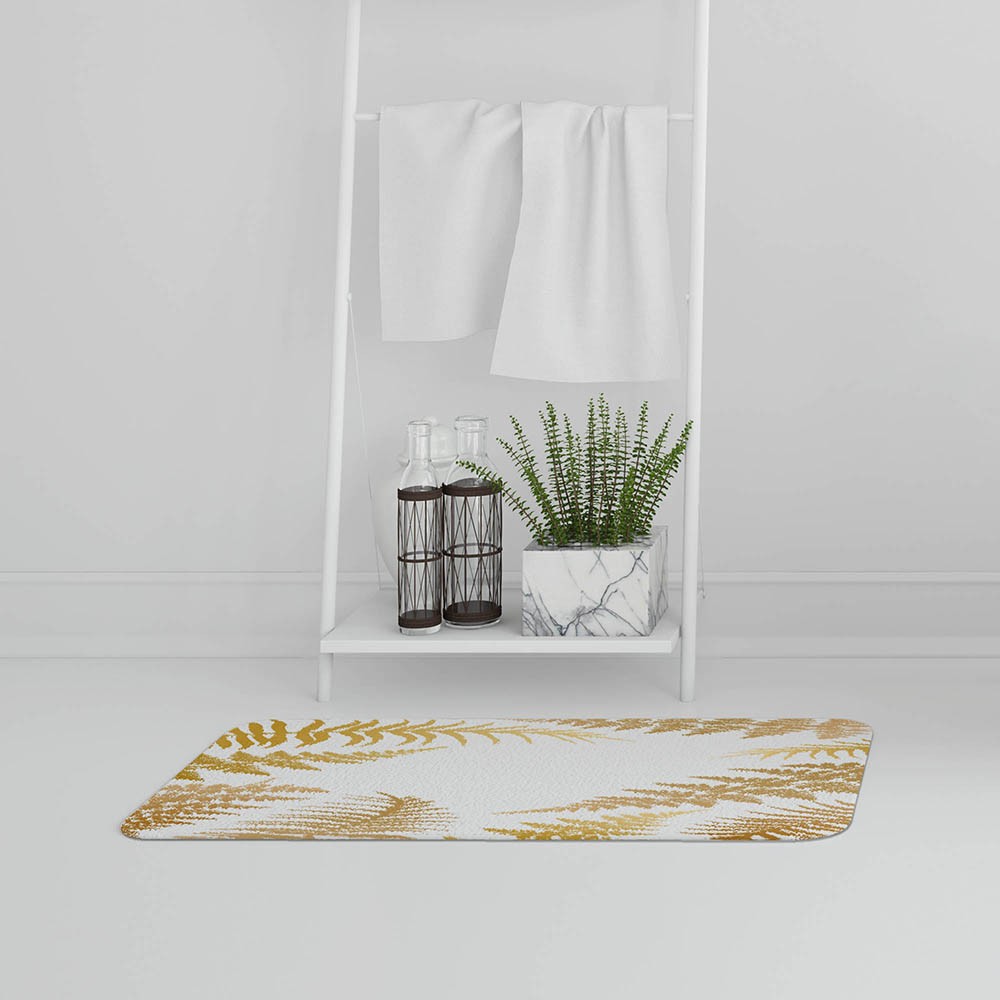 Bathmat -  New Product Gold Fern (Bath Mats)  - Andrew Lee Home and Living
