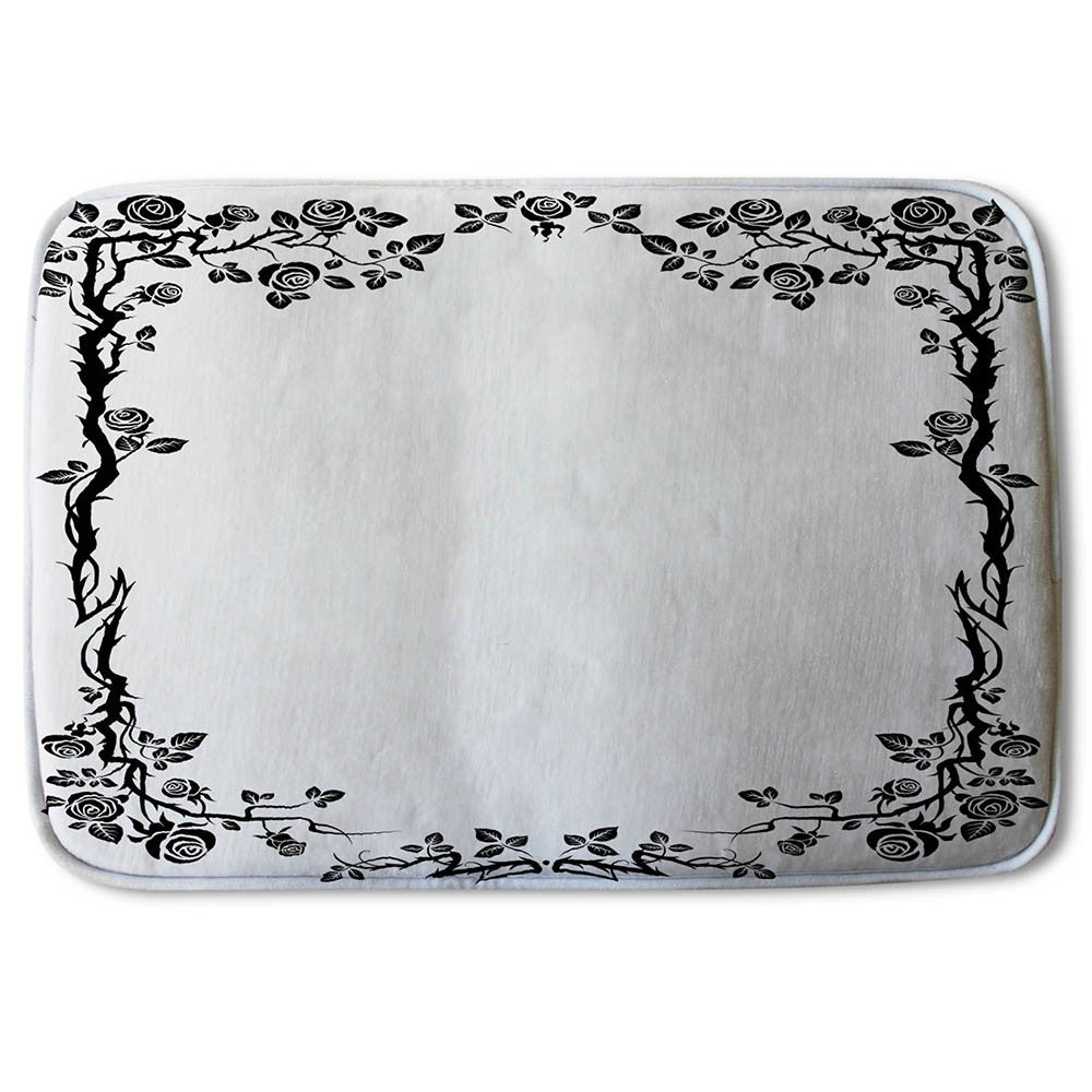 Bathmat -  New Product Rose & Vine Silhouette (Bath Mats)  - Andrew Lee Home and Living