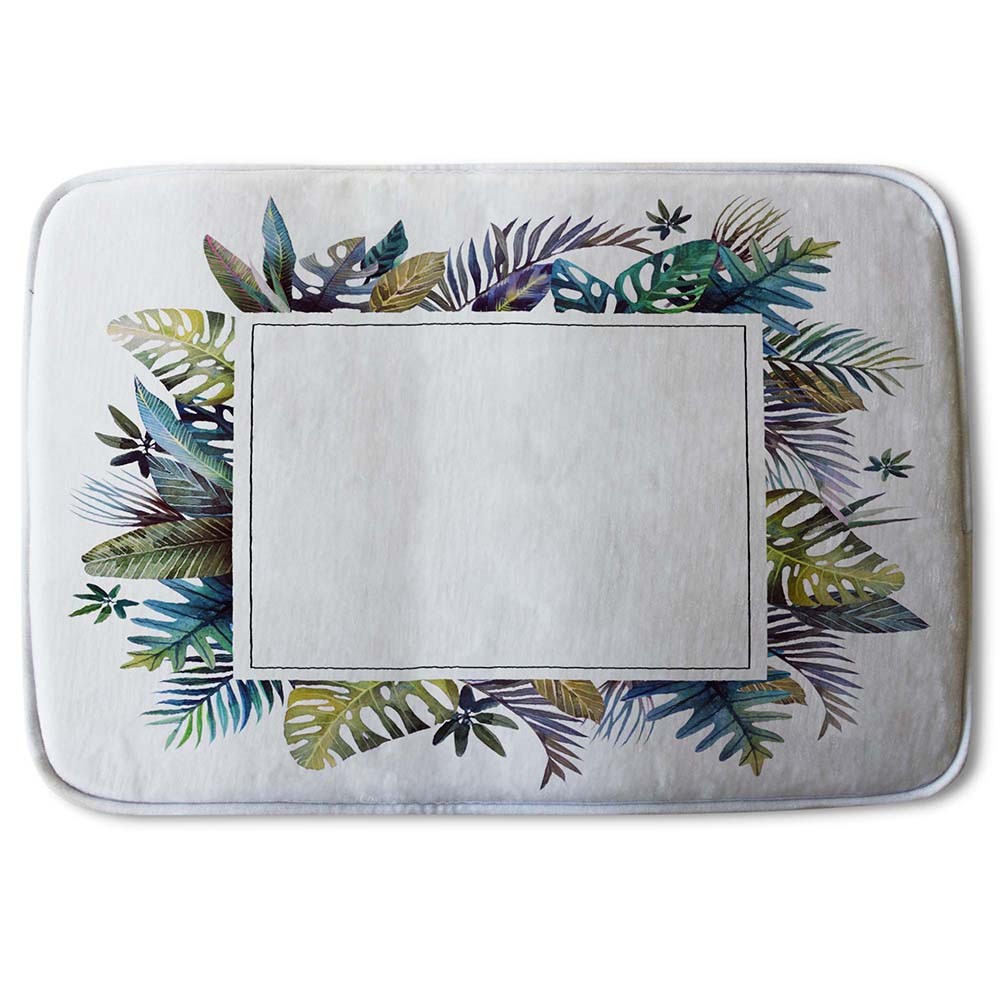 Bathmat -  New Product Square Tropical Border (Bath Mats)  - Andrew Lee Home and Living