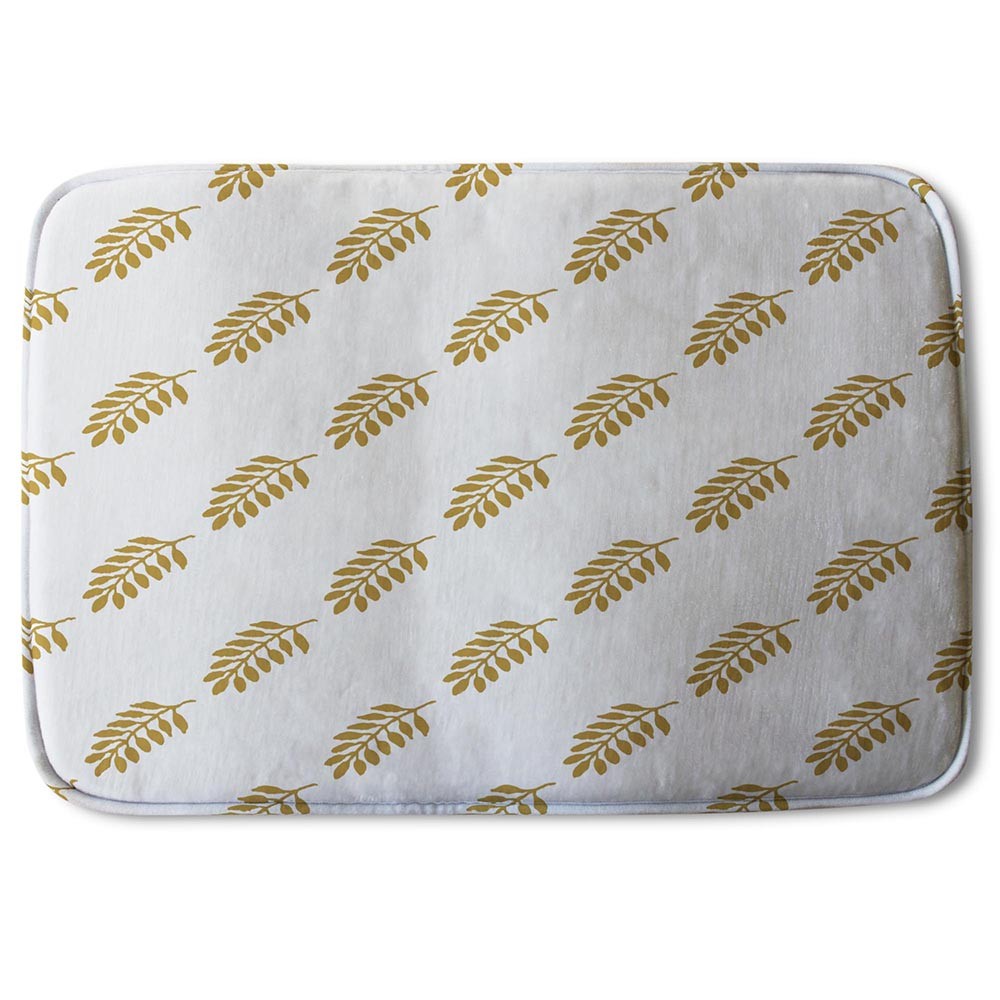 Bathmat -  New Product Gold Leaf Pattern (Bath Mats)  - Andrew Lee Home and Living