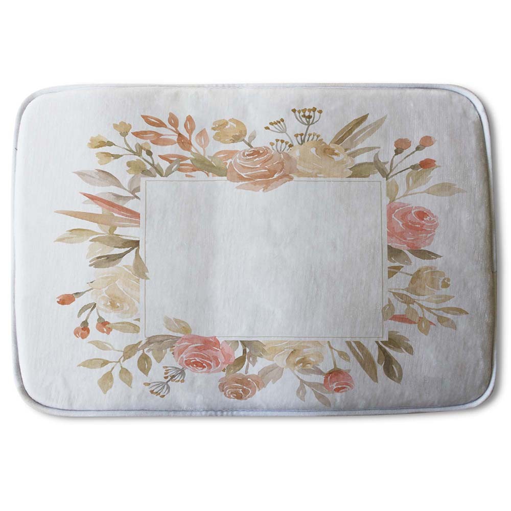 Bathmat -  New Product Flower Border (Bath Mats)  - Andrew Lee Home and Living