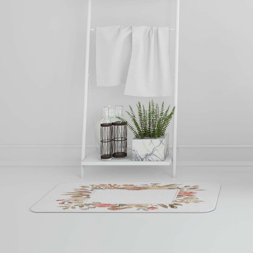 Bathmat -  New Product Flower Border (Bath Mats)  - Andrew Lee Home and Living