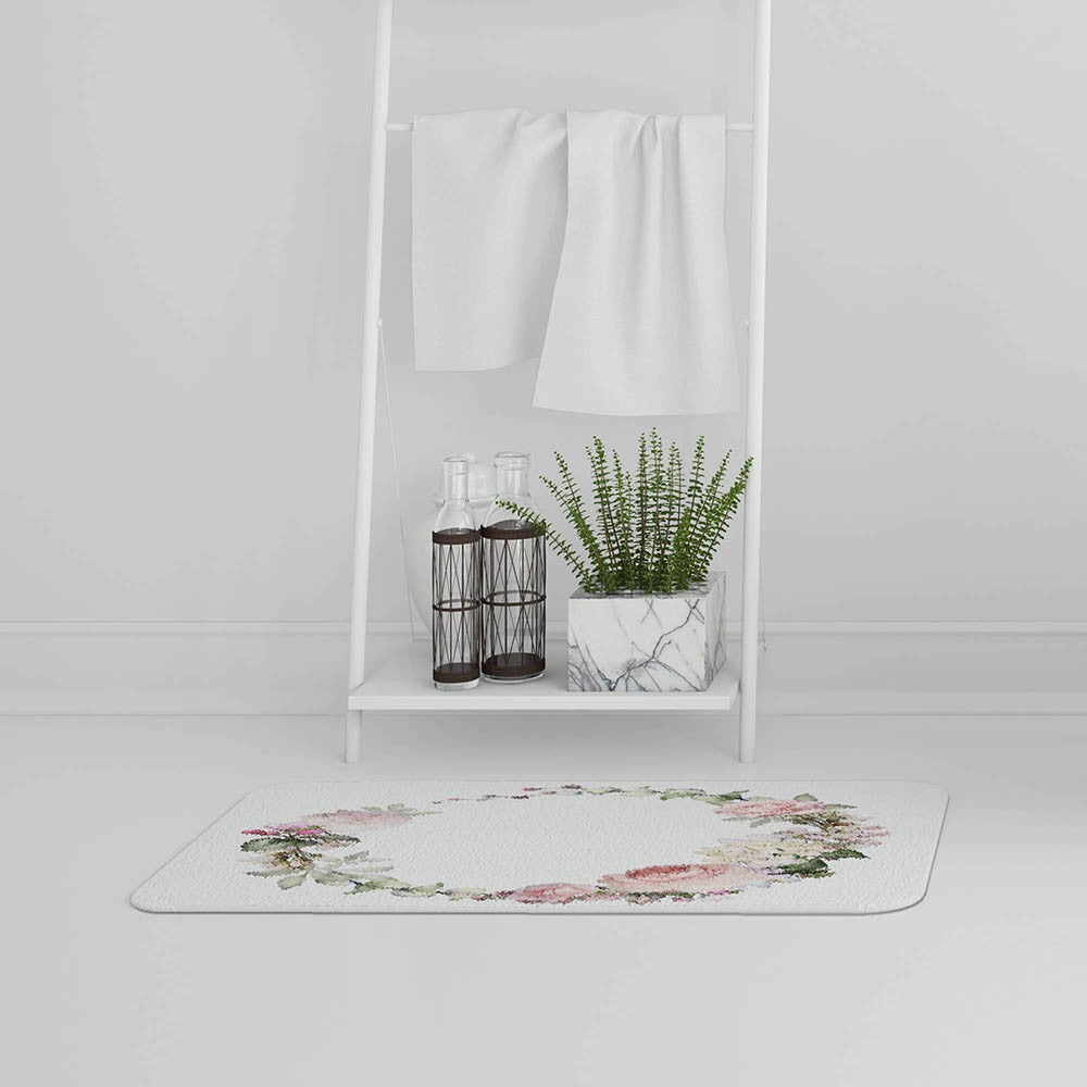Bathmat -  New Product Watercolour Flowers (Bath Mats)  - Andrew Lee Home and Living
