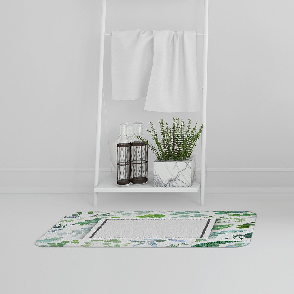 Bathmat -  New Product Green Leaves (Bath Mats)  - Andrew Lee Home and Living