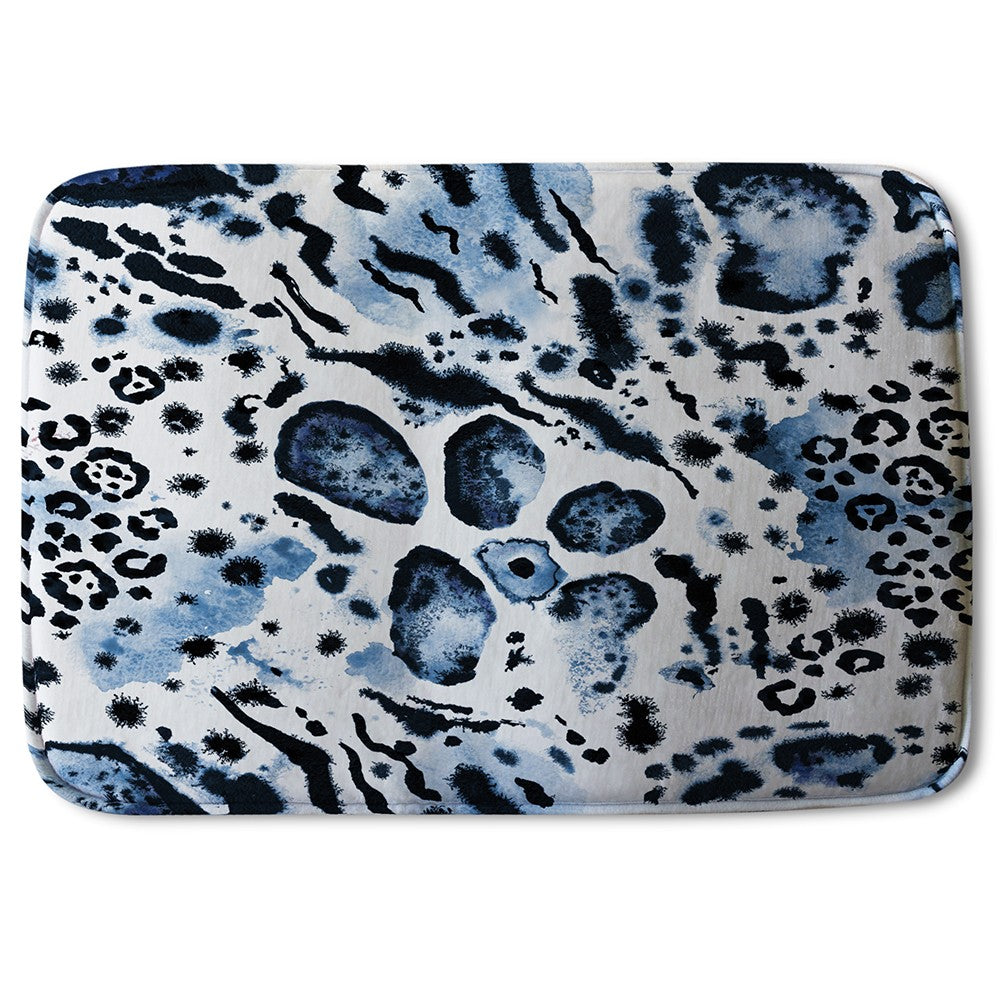 Bathmat - New Product Blue Leopard Print (Bath Mats)  - Andrew Lee Home and Living